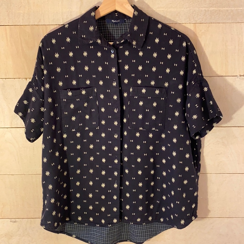 Madewell Courier Shirt Orsa Print XS